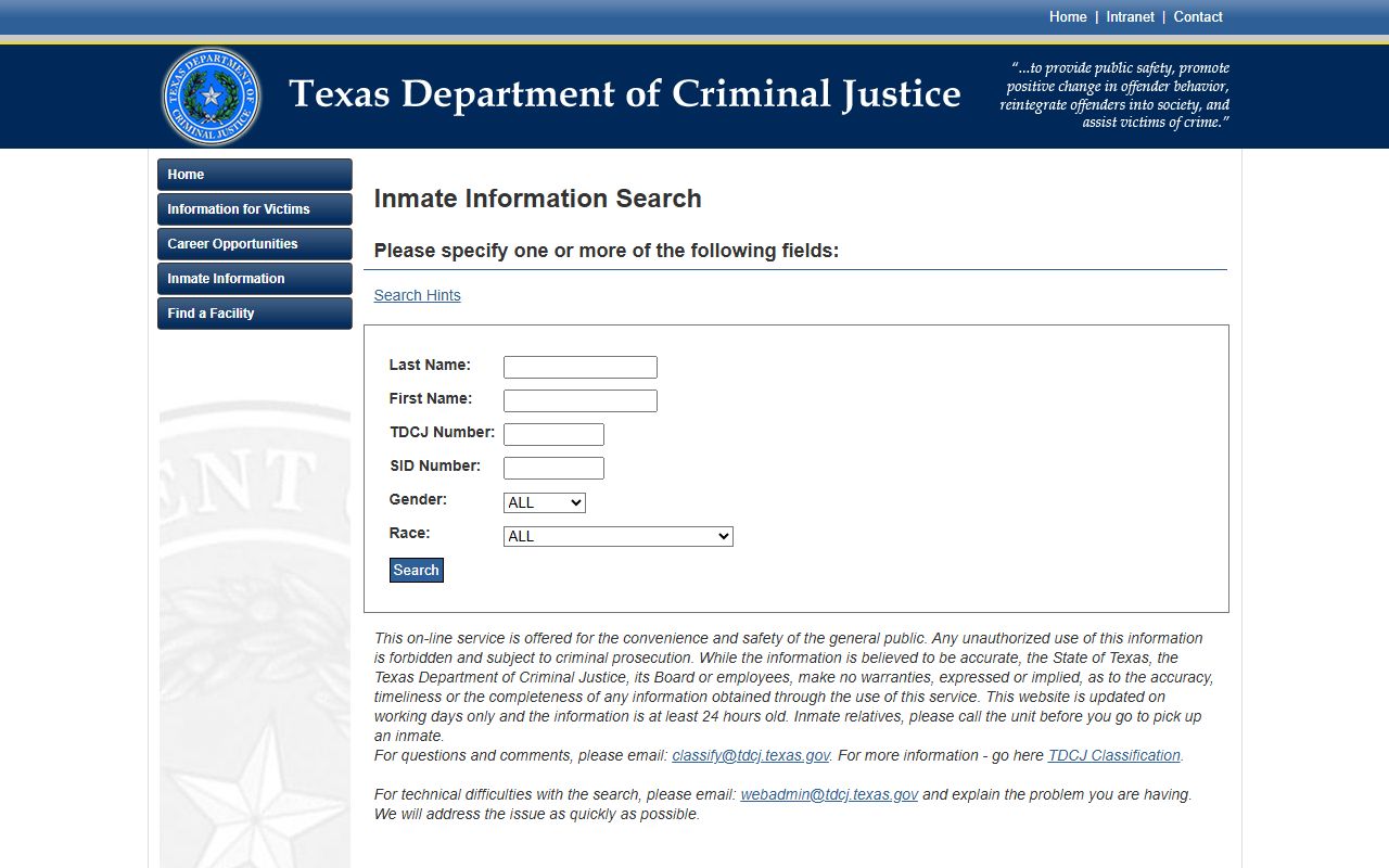 T. L. Roach Unit inmate lookup TDCJ inmate search
